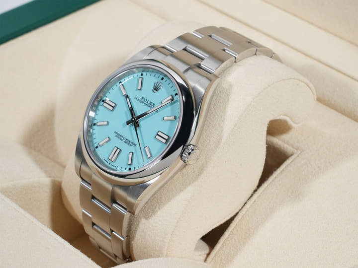 Rolex Oyster Perpetual 41 Ref. 124300 Stainless Steel Turquoise Dial