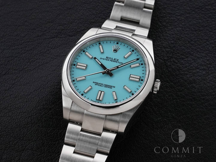 Rolex Oyster Perpetual 41 Ref. 124300 Stainless Steel Turquoise Dial
