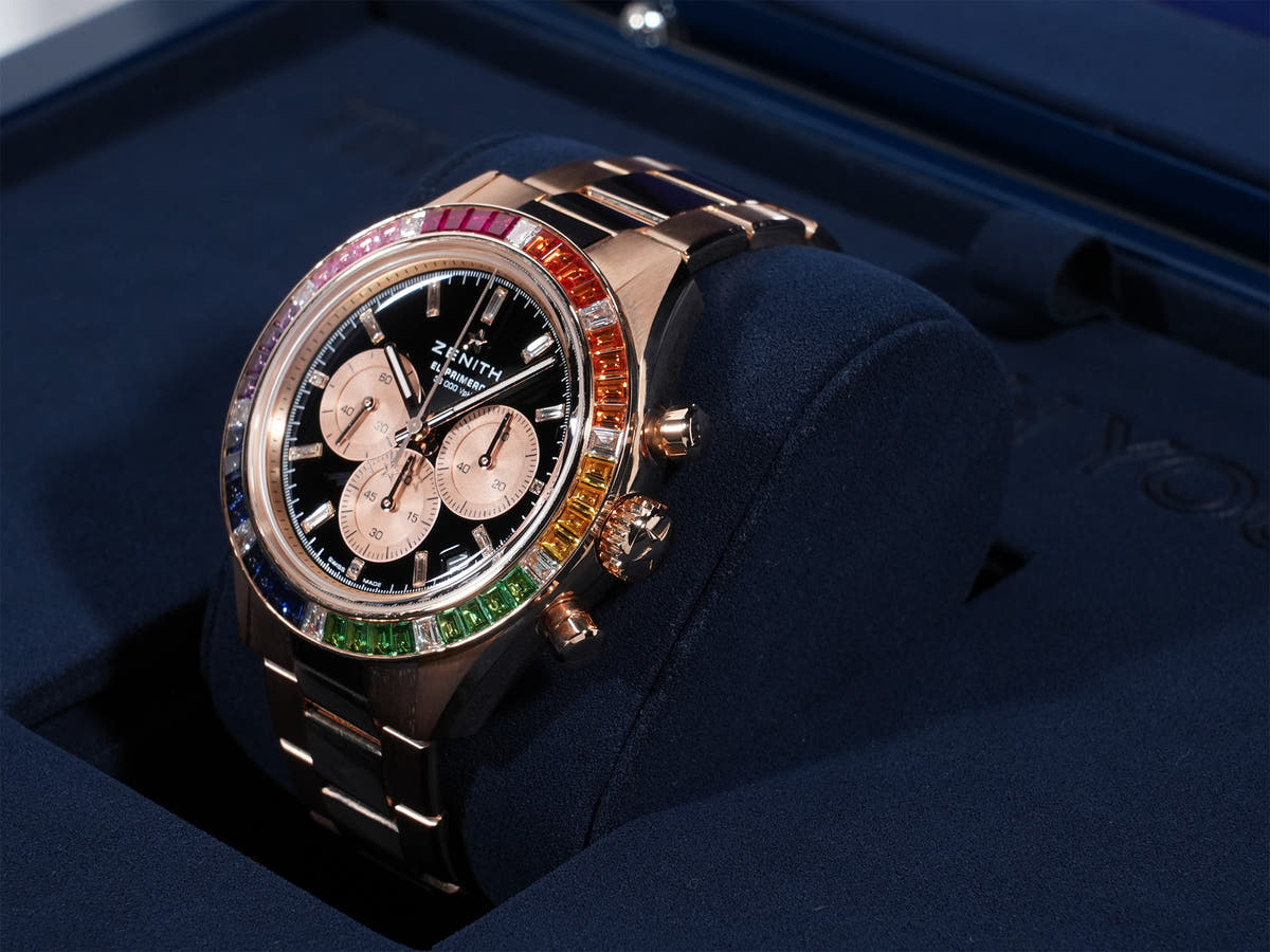 Zenith Chronomaster Sports Yoshida Special Ref.22.3103.3600/21.M3100 Black lacquer dial Good condition 8dn4u9kr