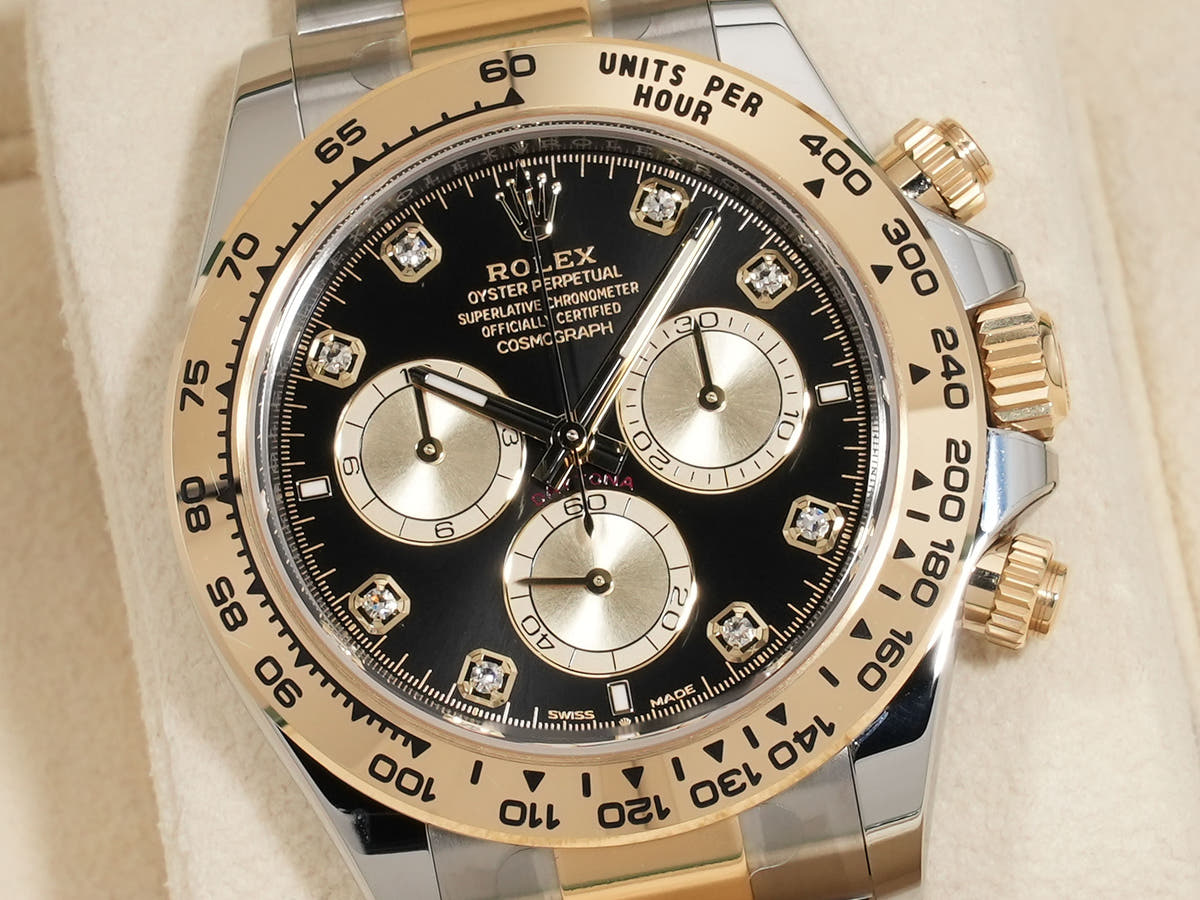 Rolex Daytona Ref.126503G Black x Golden x 8P Diamond Dial Used 9h3y5hik