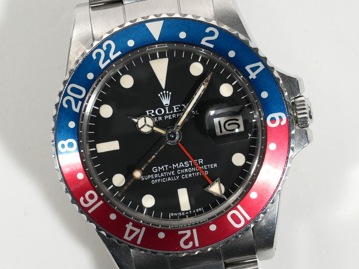 ロレックス GMTマスター Ref.1675 ブラック文字盤 中古 hhhjotuu
