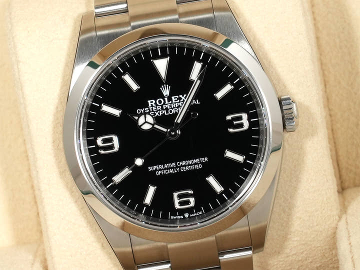 Rolex Explorer 36 Ref. 124270 Stainless Steel Black Dial