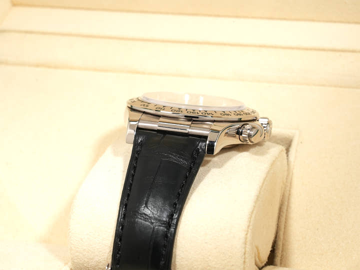 Rolex Daytona Ref. 116519LN White Gold Black Dial with 8 Diamonds