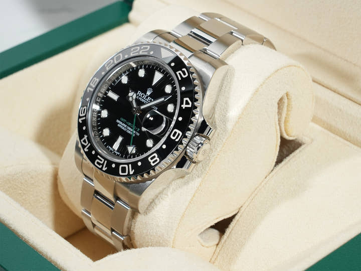 ロレックス GMTマスターII Ref.116710LN ステンレススチール ブラック文字盤 オイスターブレスレット