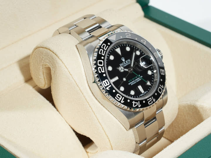 ロレックス GMTマスターII Ref.116710LN ステンレススチール ブラック文字盤 オイスターブレスレット