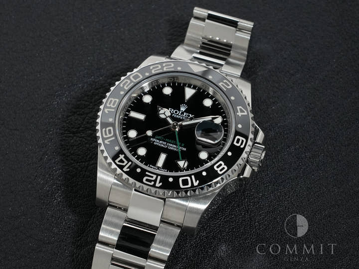 ロレックス GMTマスターII Ref.116710LN ステンレススチール ブラック文字盤 オイスターブレスレット