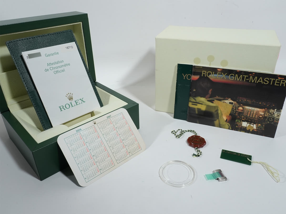 ロレックス GMTマスターII Ref.16710 SS ブラック文字盤 オイスターブレスレット 美中古 x42ouj5a