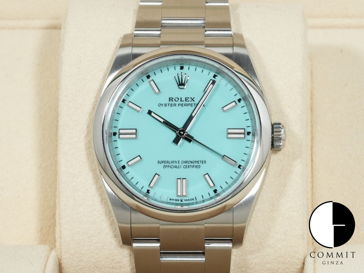 ロレックス オイスターパーペチュアル36 Ref.126000 SS ターコイズ文字盤 未使用 nfzafp68