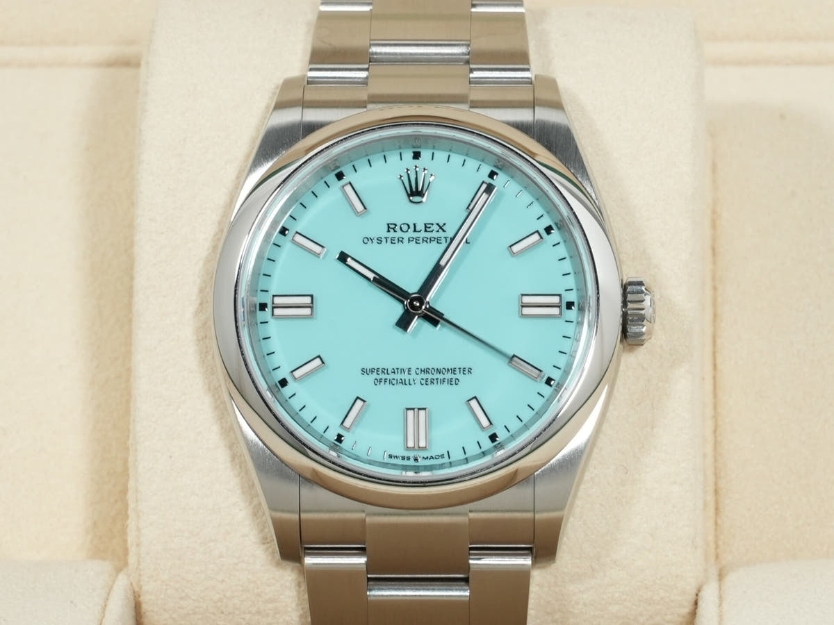 ロレックス オイスターパーペチュアル36 Ref.126000 SS ターコイズ文字盤 未使用 nfzafp68