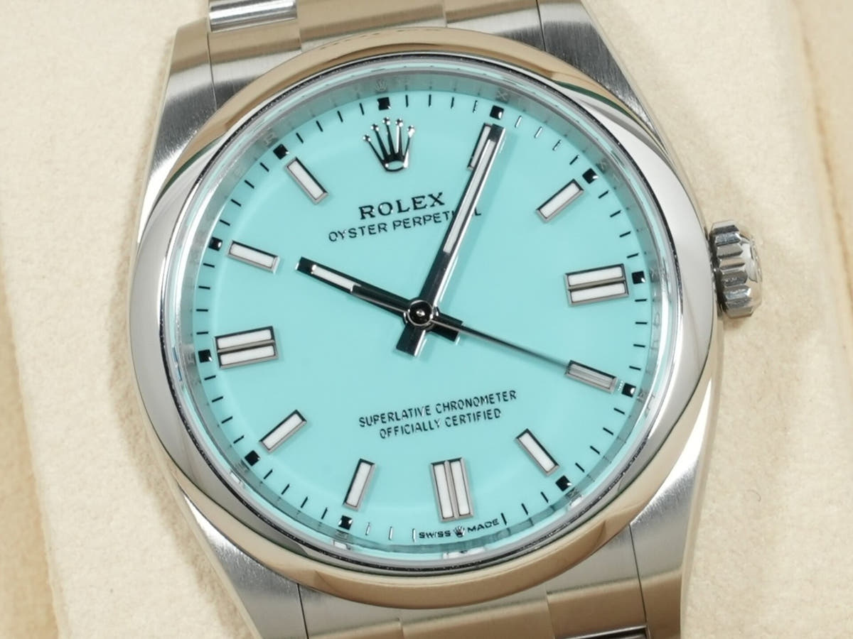 ロレックス オイスターパーペチュアル36 Ref.126000 SS ターコイズ文字盤 未使用 nfzafp68