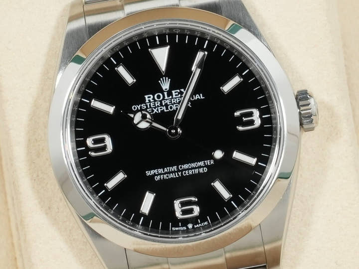ロレックス エクスプローラー36 Ref.124270 ステンレススチール ブラック文字盤