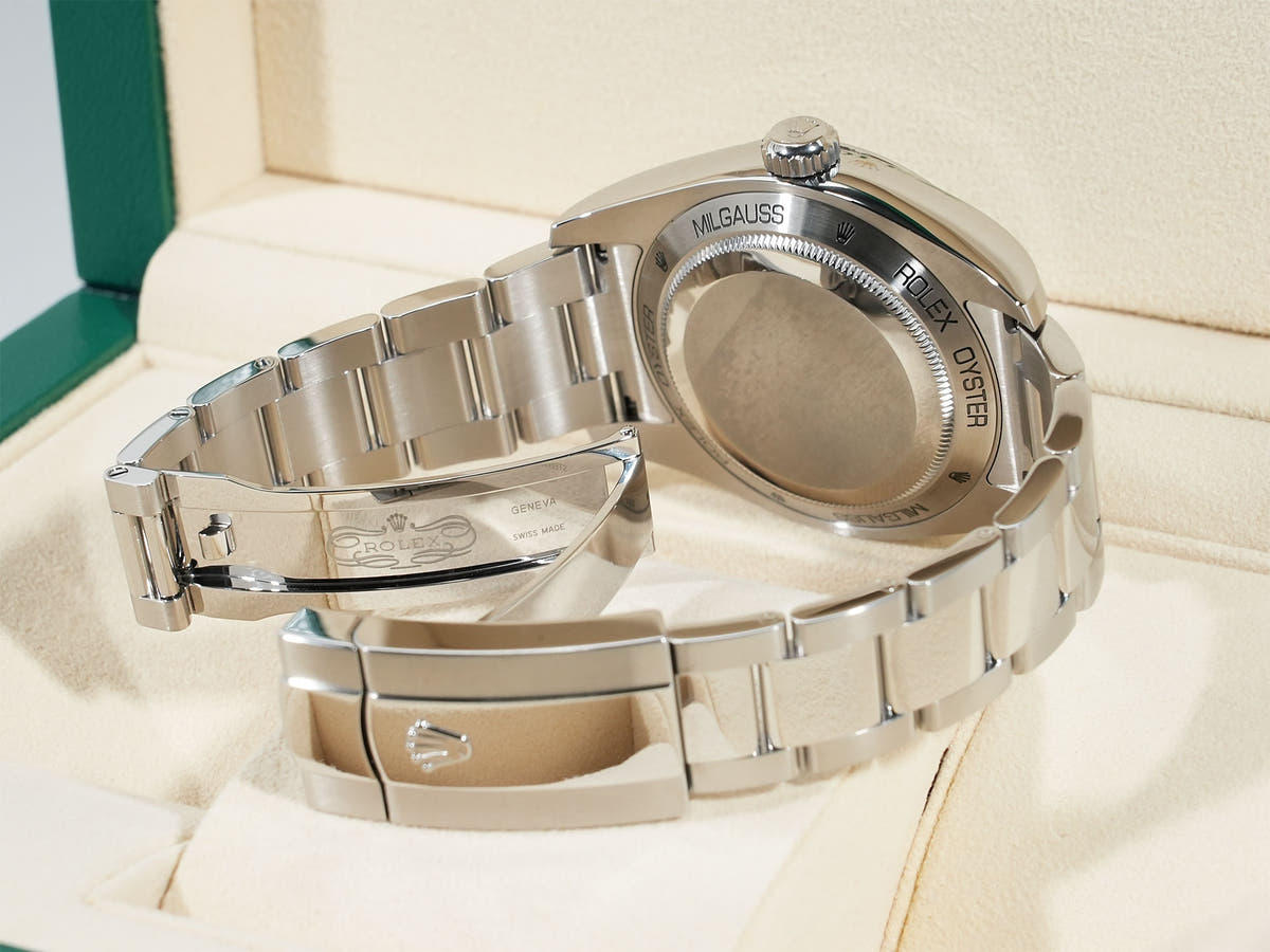 ロレックス ミルガウス Ref.116400GV SS Zブルー文字盤 美中古 ccgfa68s