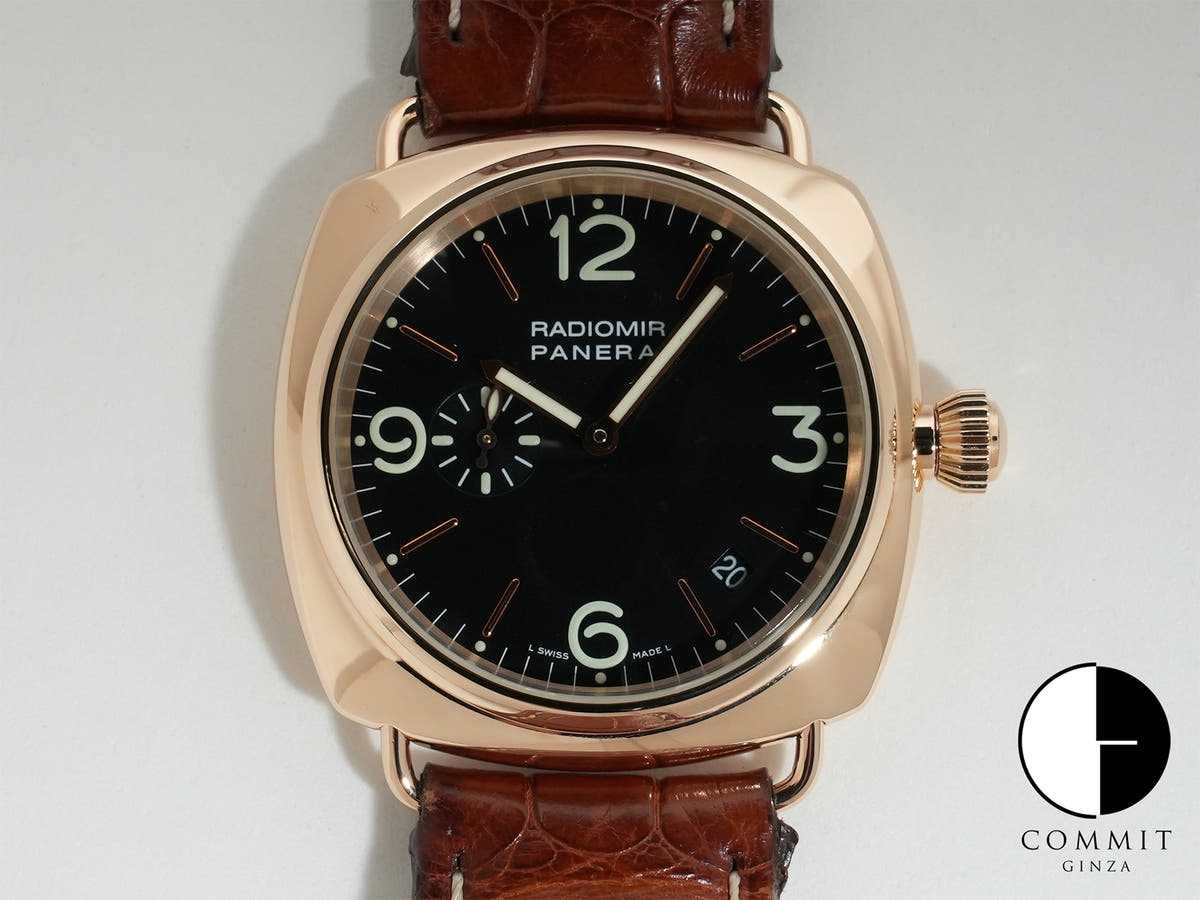 パネライ ラジオミール Ref.PAM00103 18KPG ブラック文字盤 美中古 8tsnycm7