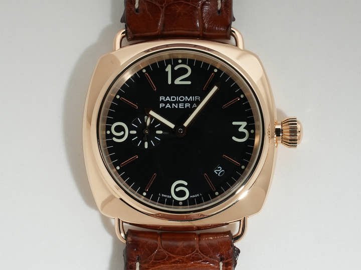 パネライ ラジオミール Ref.PAM00103 18KPG ブラック文字盤 美中古 8tsnycm7