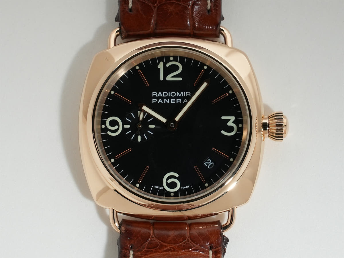 パネライ ラジオミール Ref.PAM00103 18KPG ブラック文字盤 美中古 8tsnycm7