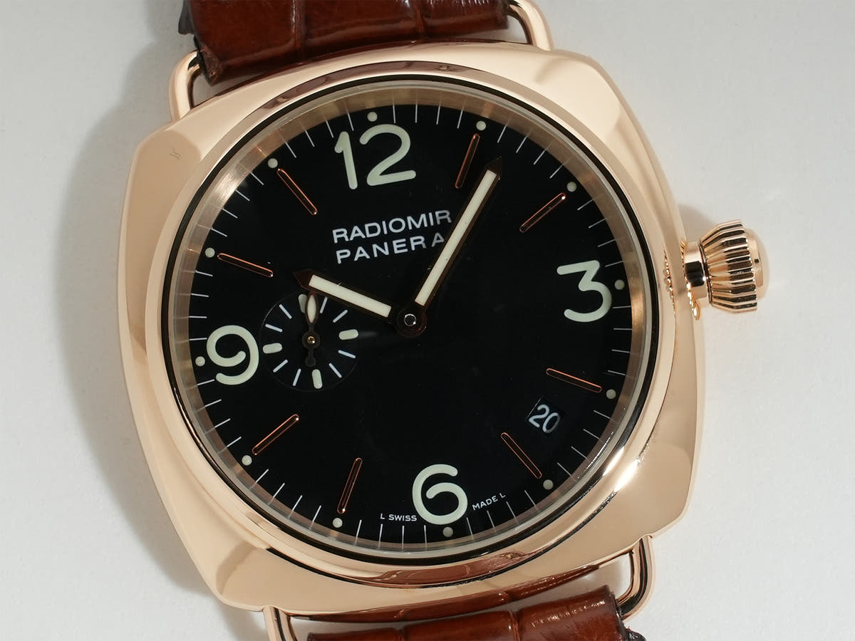 パネライ ラジオミール Ref.PAM00103 18KPG ブラック文字盤 美中古 8tsnycm7