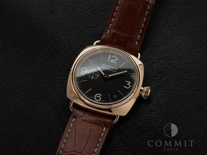 パネライ ラジオミール Ref.PAM00103 18KPG ブラック文字盤 美中古 8tsnycm7