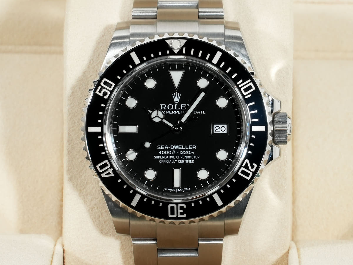 ロレックス シードゥエラー 4000 Ref.116600 SS ブラック文字盤 美中古 dupp27ri