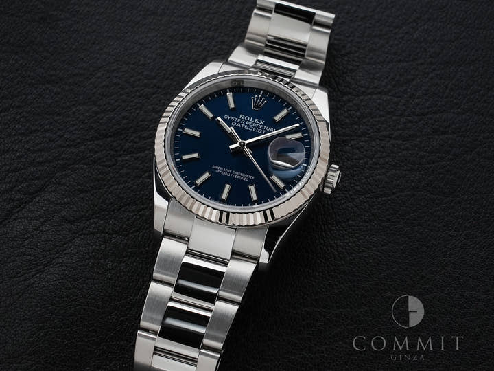 Rolex Datejust 36 Ref.126234 SS/WG Bright Blue Dial Oyster Bracelet Good Condition 2v7z7dk3