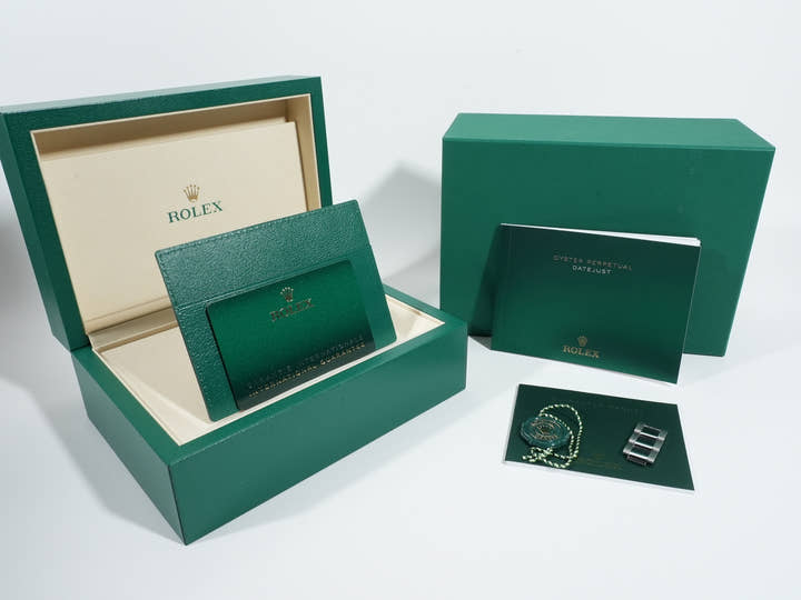 Rolex Datejust 36 Ref.126200 SS Mint Green Dial Oyster Bracelet Unused uoe9ycdi