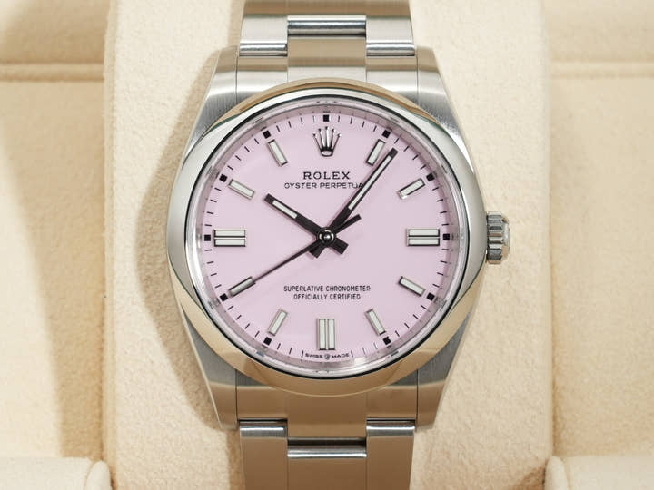 ロレックス オイスターパーペチュアル36 Ref.126000 ステンレススチール キャンディピンク文字盤
