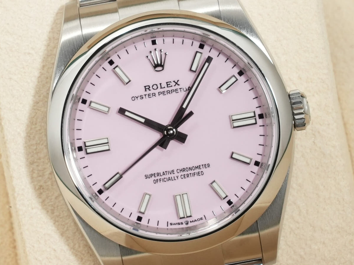 ロレックス オイスターパーペチュアル36 Ref.126000 SS キャンディピンク文字盤 未使用 xfzxskmj