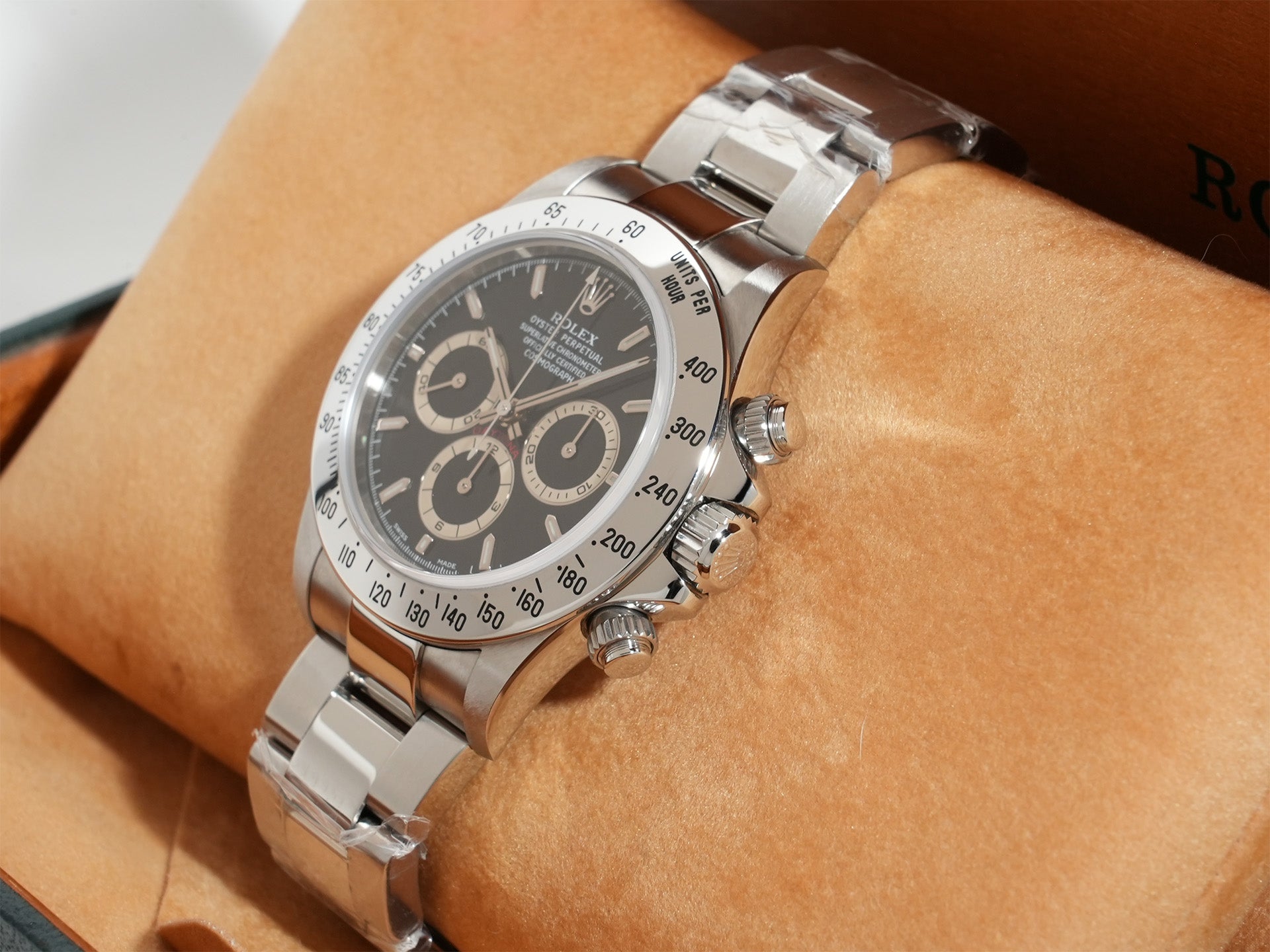 ロレックス デイトナ エルプリメロ Ref.16520 SS ブラック文字盤 未使用 9wgobnka