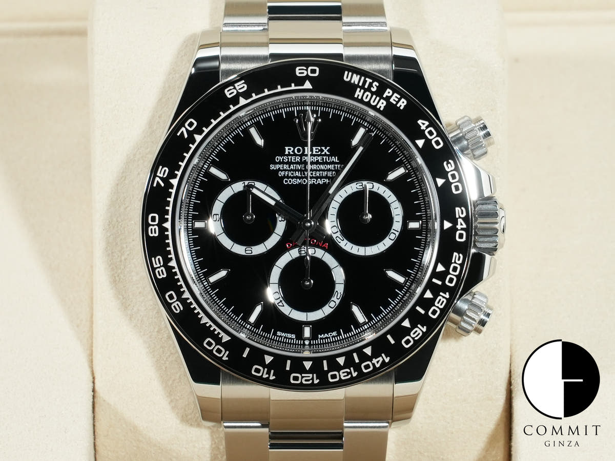 ロレックス デイトナ Ref.126500LN SS ブラック文字盤 未使用 wjy4v593
