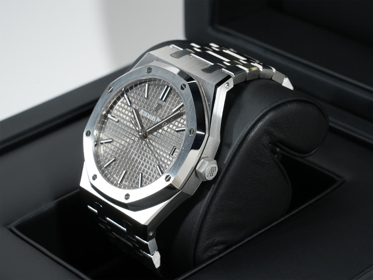 Audemars Piguet Royal Oak Ref.15500ST.OO.1220ST.02 SS Slate Gray Dial Good Condition z3bdtrkt