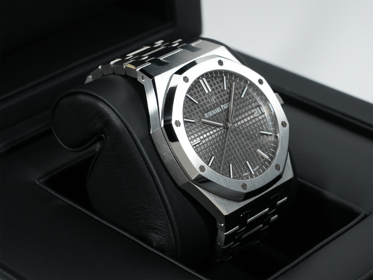 Audemars Piguet Royal Oak Ref.15500ST.OO.1220ST.02 SS Slate Gray Dial Good Condition z3bdtrkt