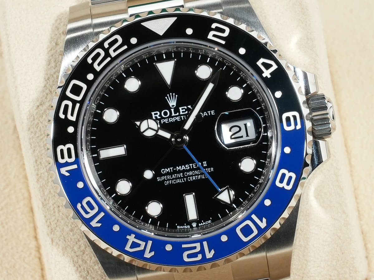 Rolex GMT Master II Ref.126710BLNR SS Black Dial Oyster Bracelet Good Condition ni2c4kdq