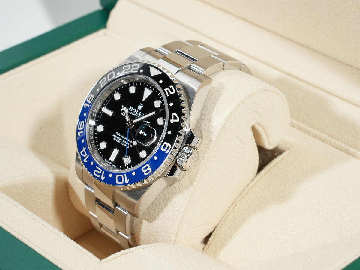 Rolex GMT Master II Ref.126710BLNR SS Black Dial Oyster Bracelet Good Condition ni2c4kdq
