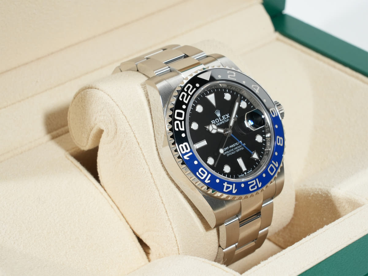 Rolex GMT Master II Ref.126710BLNR SS Black Dial Oyster Bracelet Good Condition ni2c4kdq