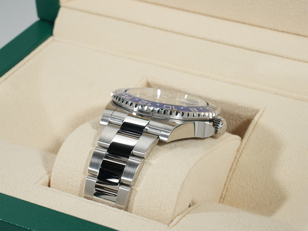 Rolex GMT Master II Ref.126710BLNR SS Black Dial Oyster Bracelet Good Condition ni2c4kdq