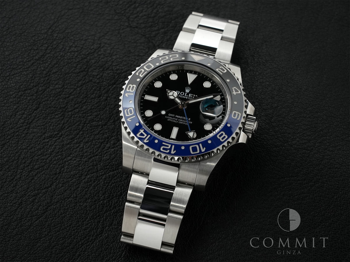 Rolex GMT Master II Ref.126710BLNR SS Black Dial Oyster Bracelet Good Condition ni2c4kdq