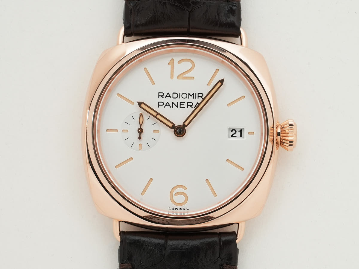 パネライ ラジオミール クアランタ ゴールドテック™ Ref.PAM01026 GOLDTECH ホワイト文字盤 美中古 3c3mjffz
