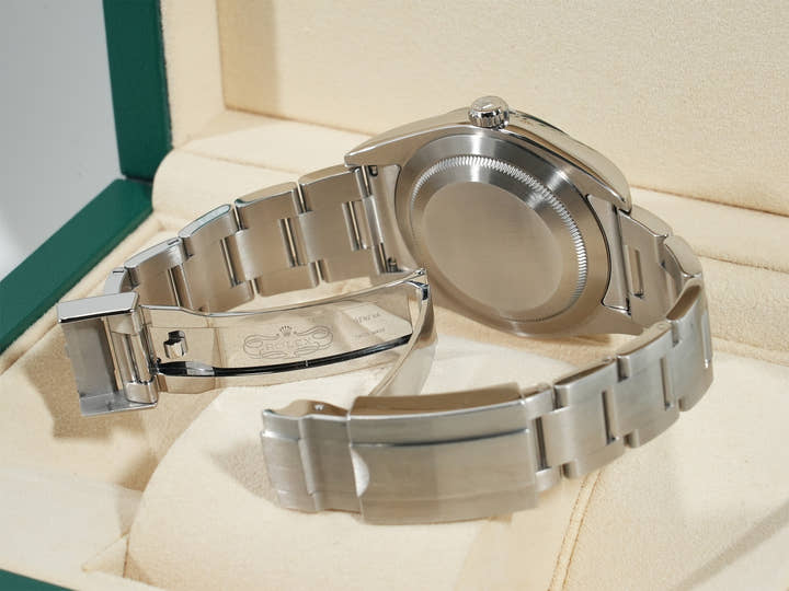 ロレックス エクスプローラーI 鏡面ブラックアウト Ref.214270 ステンレススチール ブラック文字盤