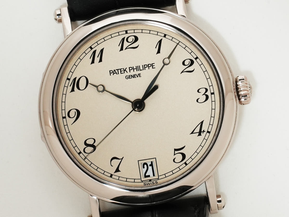 パテックフィリップ カラトラバ Ref.5053G-001 18KWG アイボリー文字盤 中古 53dno9yv
