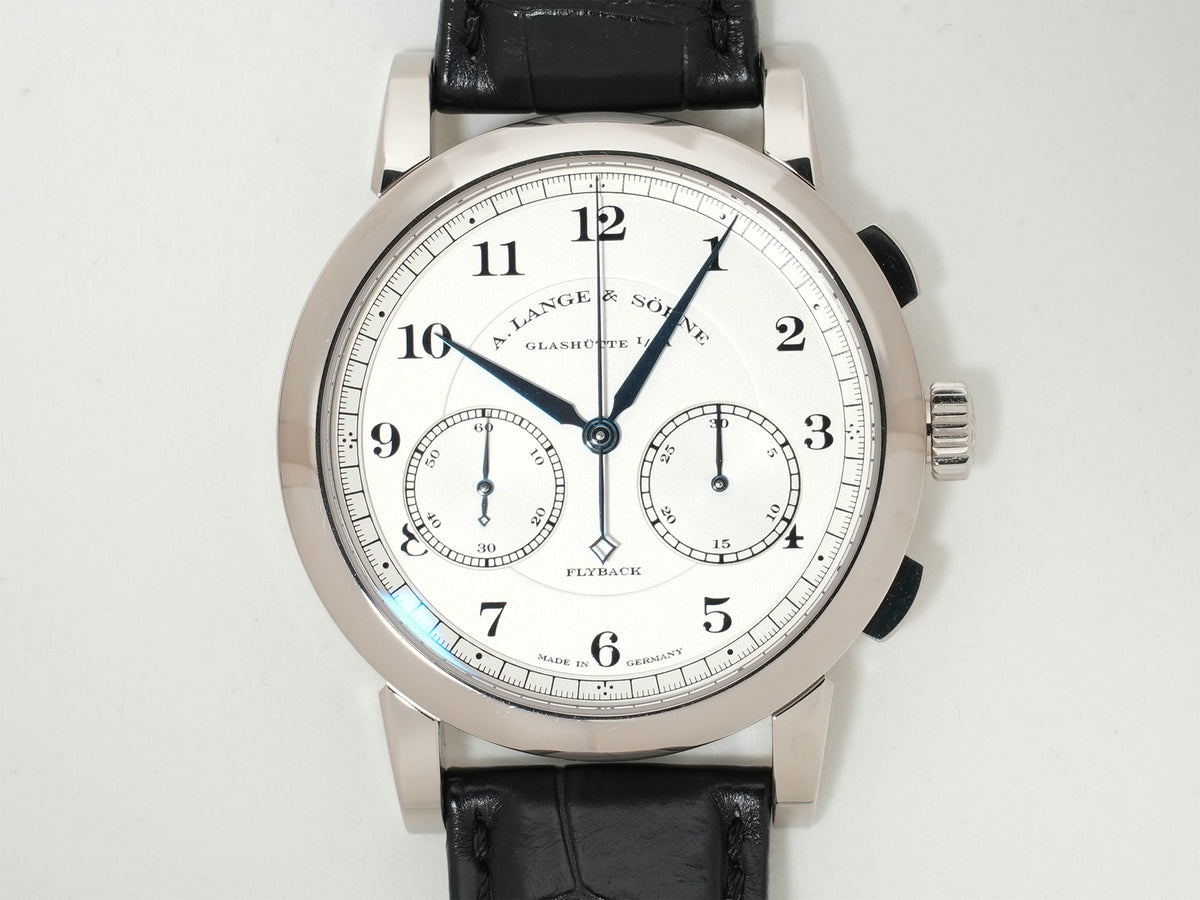 A. Lange &amp; Söhne 1815 Chronograph Ref.402.026 18KWG Silver Dial Used pfoi7ub4