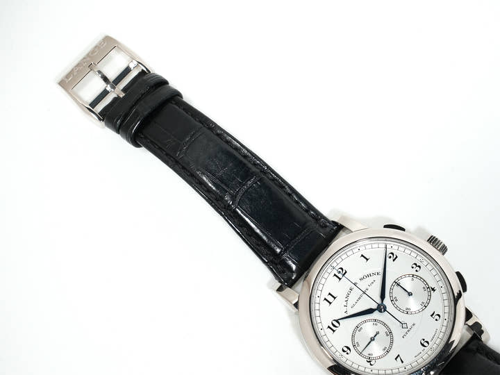 A.ランゲ＆ゾーネ 1815 クロノグラフ Ref.402.026 18KWG シルバー文字盤 中古 pfoi7ub4