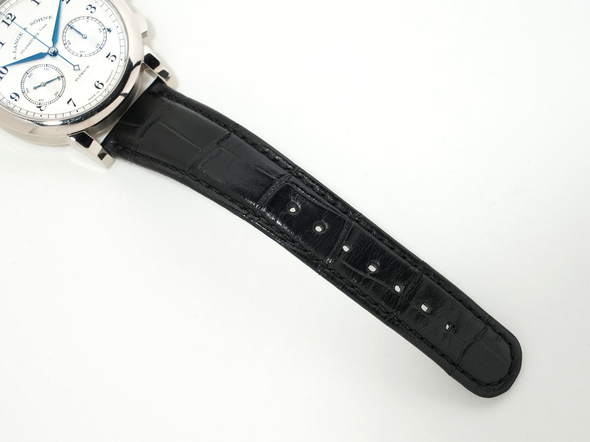 A. Lange &amp; Söhne 1815 Chronograph Ref.402.026 18KWG Silver Dial Used pfoi7ub4