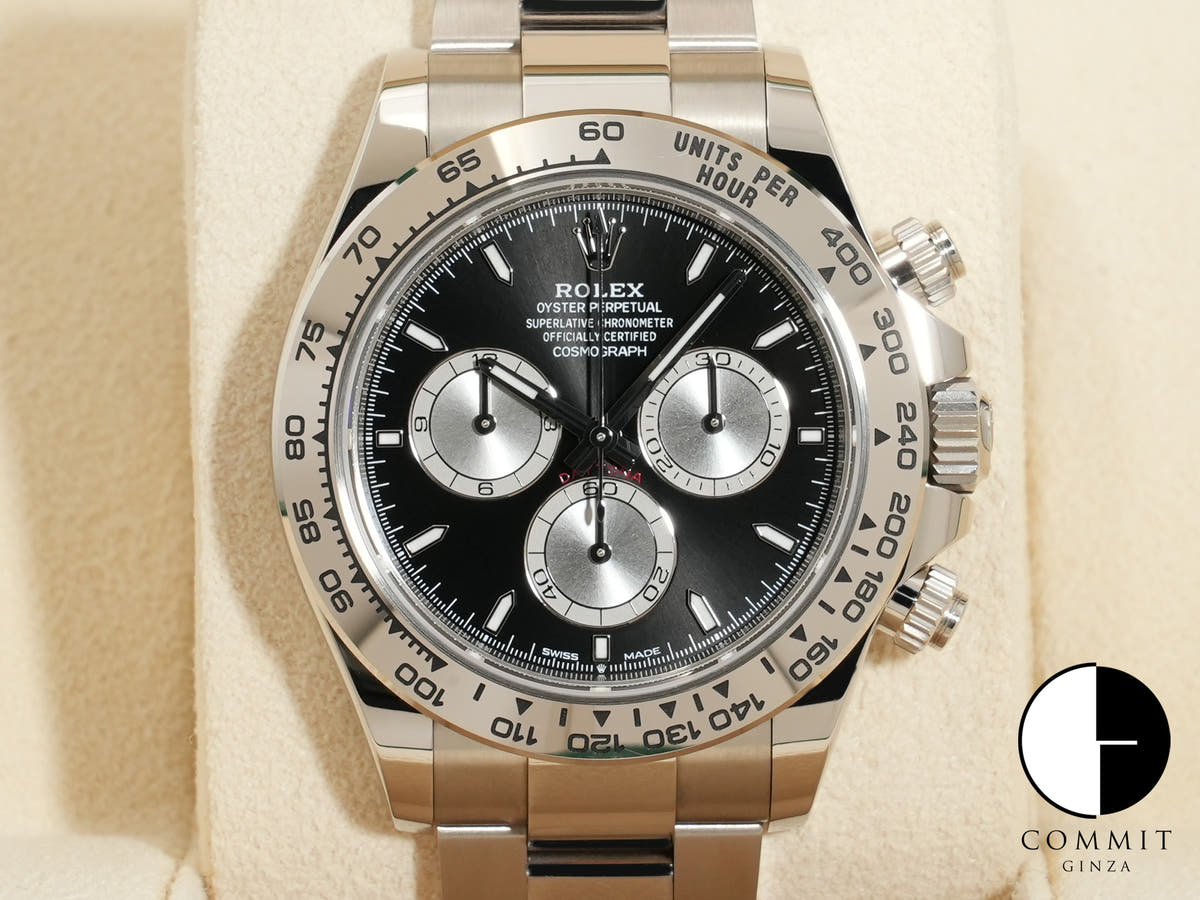 Rolex Daytona Ref.126509 18KWG Bright Black x Steel Dial Used fc24t9sk