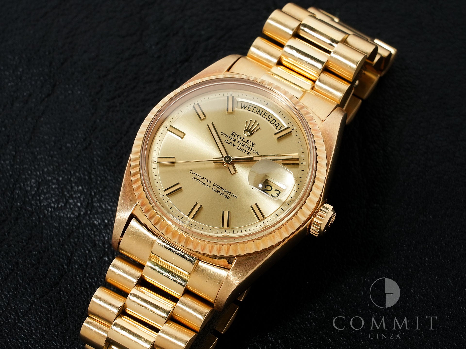 ロレックス デイデイト Ref.1803/8 18KYG シャンパン文字盤 中古 qk87mqer