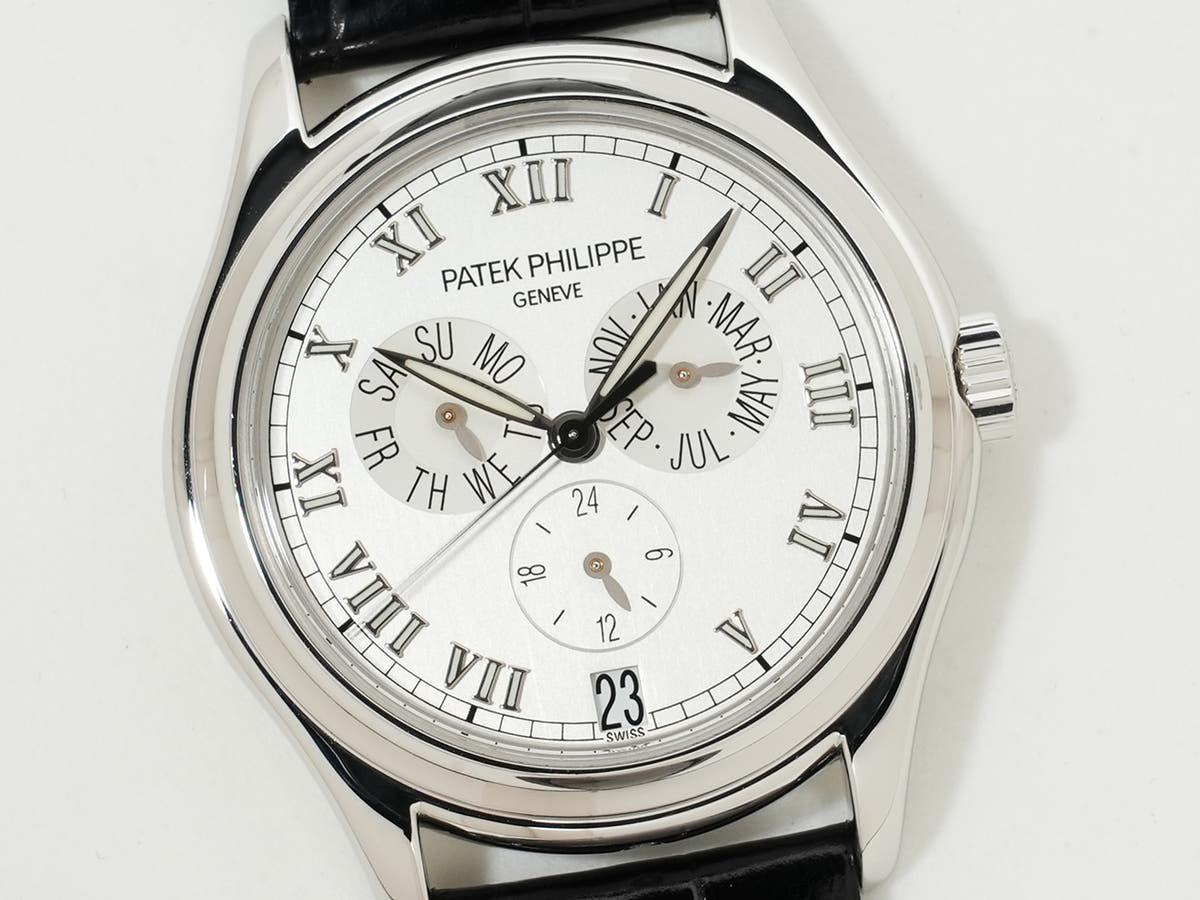 Patek Philippe Annual Calendar Ref.5035P-024 PLATINUM Silver Dial Used jhxu38wd