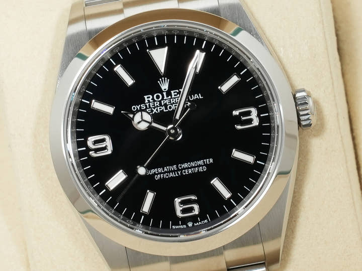 ロレックス エクスプローラー36 Ref.124270 ステンレススチール ブラック文字盤