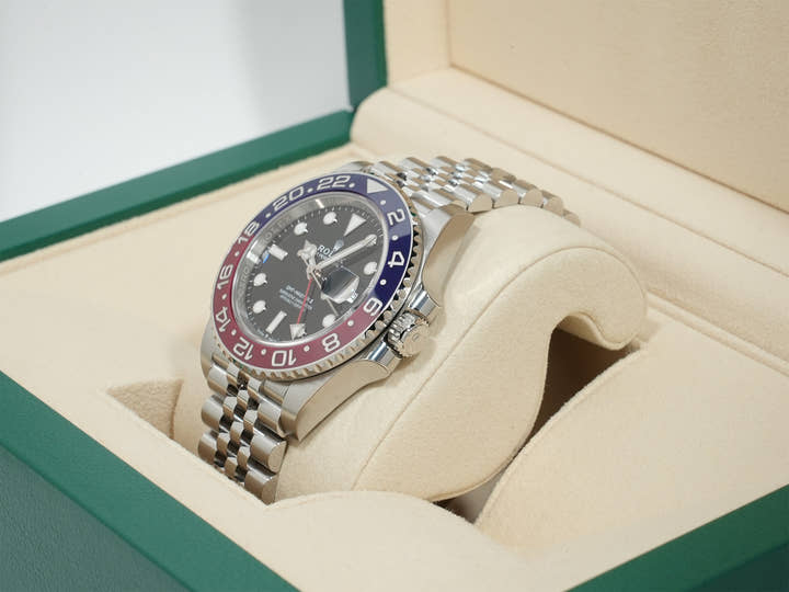 Rolex GMT Master II Ref.126710BLRO SS Black Dial Jubilee Bracelet Unused s487pmfo