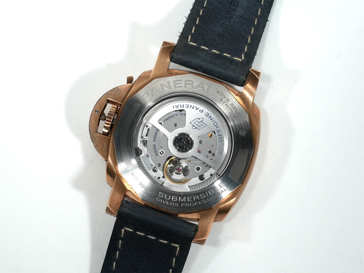 パネライ サブマーシブル ブロンゾ ブルー アビッソ Ref.PAM01074 BRONZE ブルー文字盤 中古 2jo7m8y2