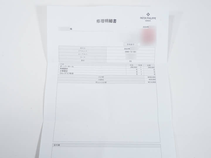 パテックフィリップ アニュアルカレンダー クロノグラフ Ref.5960/1A-001 ステンレススチール シルバー文字盤