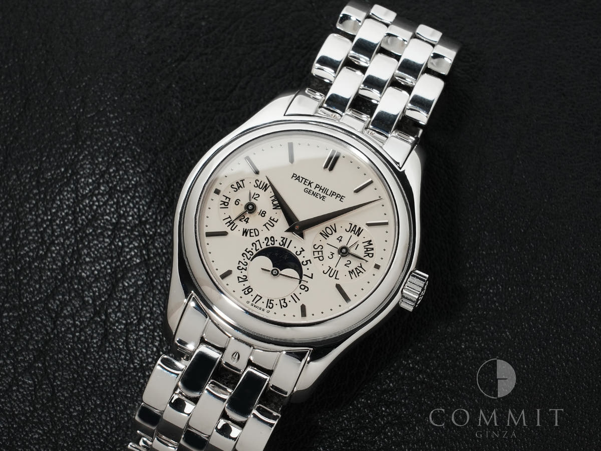 パテックフィリップ パーペチュアルカレンダー Ref.5136/1G-001 18KWG シルバー文字盤 中古 iwt3siuh