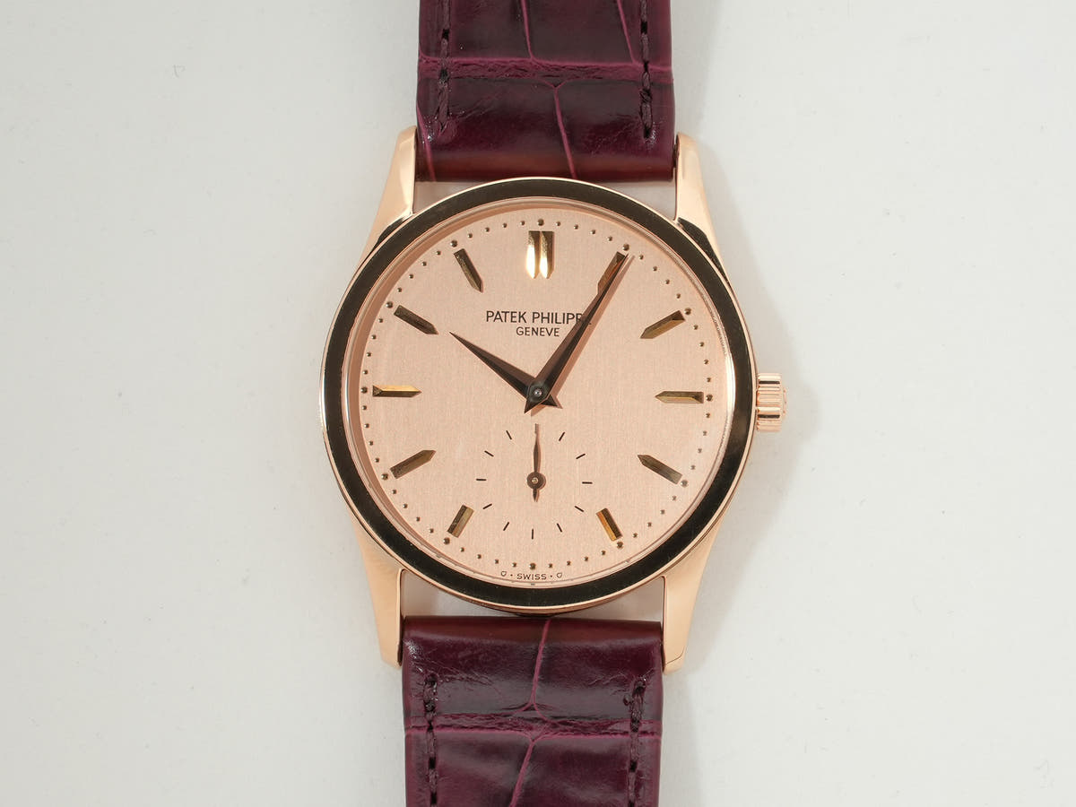 パテックフィリップ カラトラバ Ref.3796R-001 18KRG ローズ文字盤 美中古 h6nd4eui